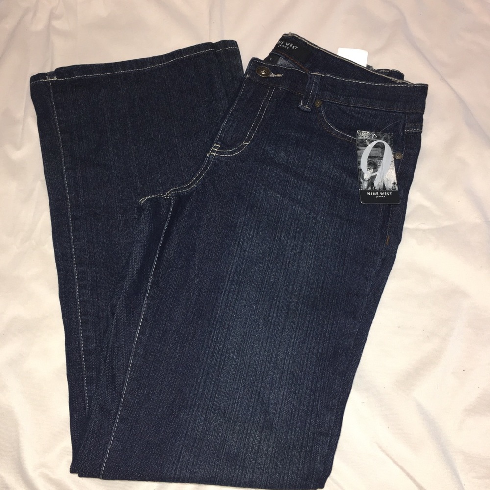Nine West Mid Rise Bootcut Jeans 8/28 8 nwt